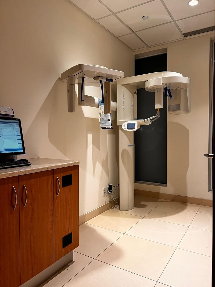 The practice's panoramic X-ray suite