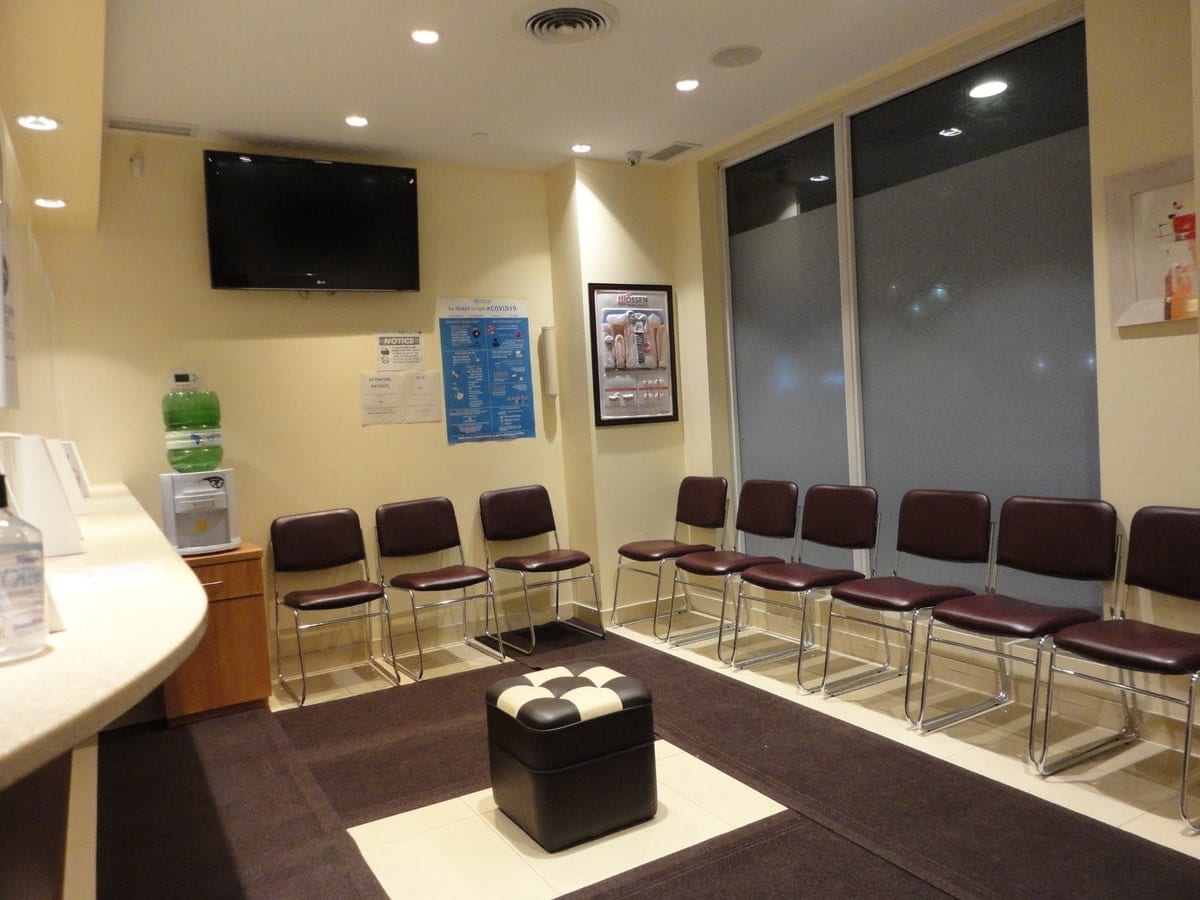 The practice's waiting room